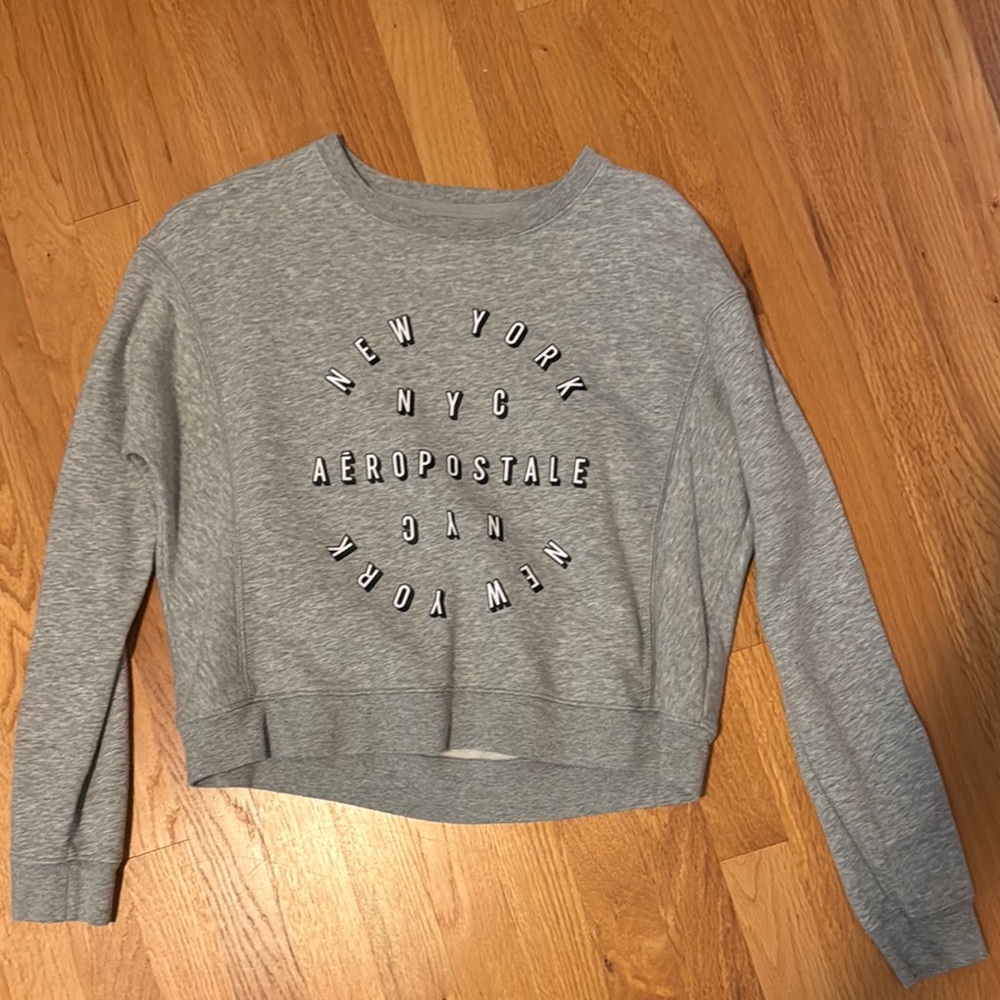 Aeropostale Heather Gray NYC Sweatshirt